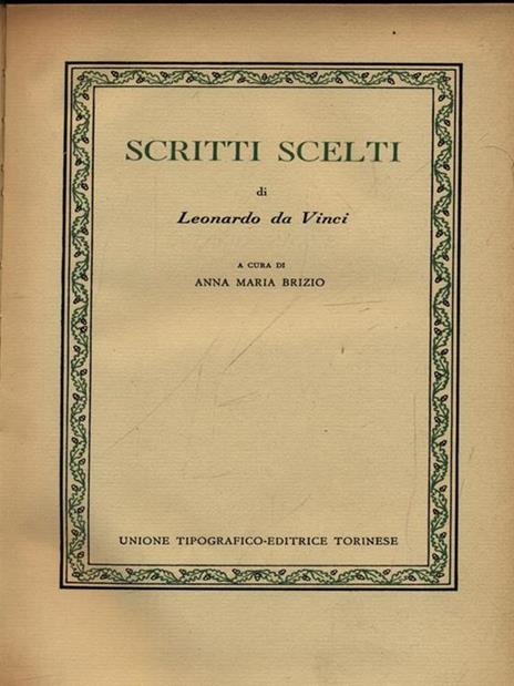 Scritti scelti - Leonardo da Vinci - 3