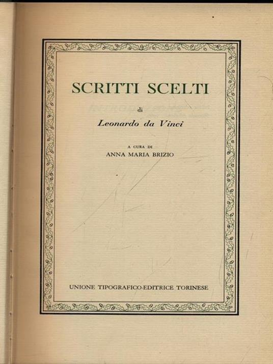 Scritti scelti - Leonardo da Vinci - 2