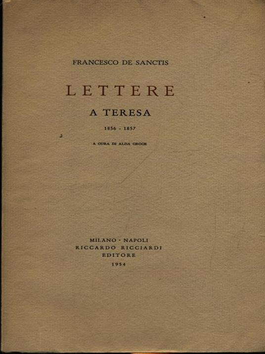 Lettere a Teresa - Francesco De Sanctis - 2