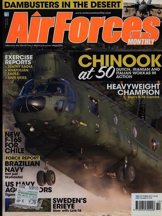 AirForces Monthly october 2011 - copertina