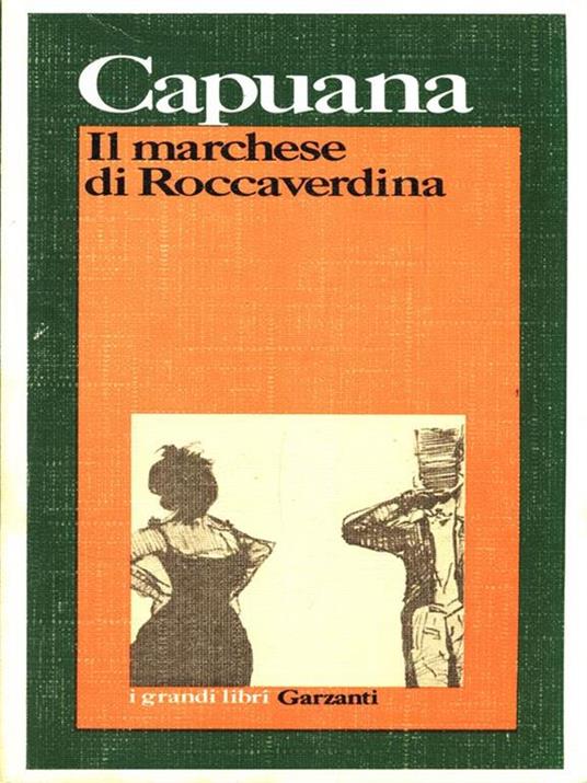 Il marchese di Roccaverdina - Luigi Capuana - copertina