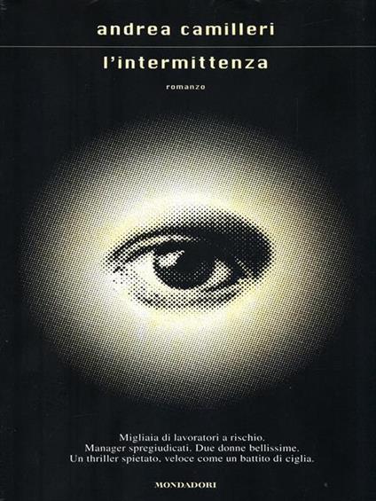 L' intermittenza - Andrea Camilleri - copertina