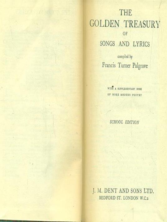 The golden treasury of songs and lyrics - Francis Turner Palgrave - 3