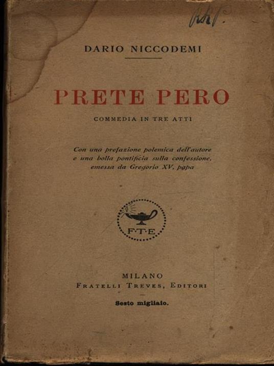 Prete Pero - Dario Niccodemi - 2