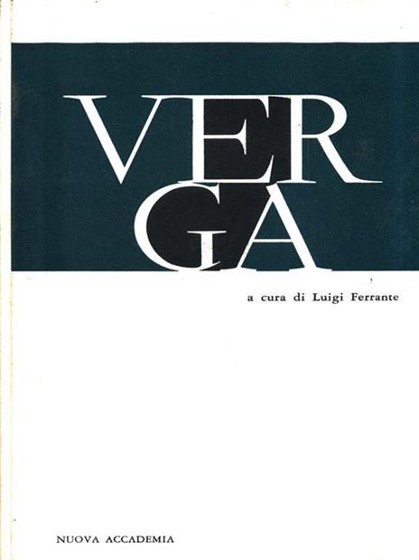 Verga - Luigi Ferrante - copertina