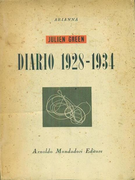 Diario 1928 1934 - Julien Green - copertina