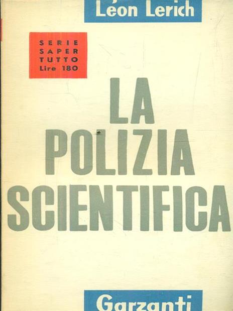 La polizia scientifica - Leon Lerich - copertina