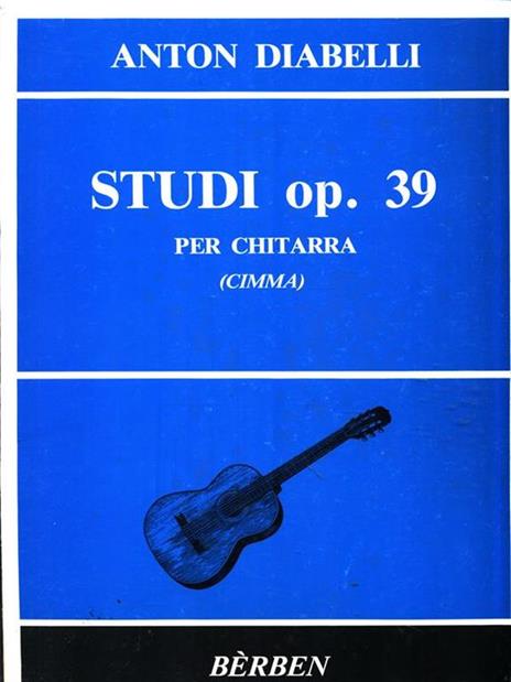 Studi op. 39 per chitarra (Cimma) - Anton Diabelli - copertina