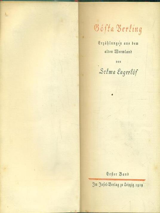 Gofta Berling. I - Selma Lagerlof - 3