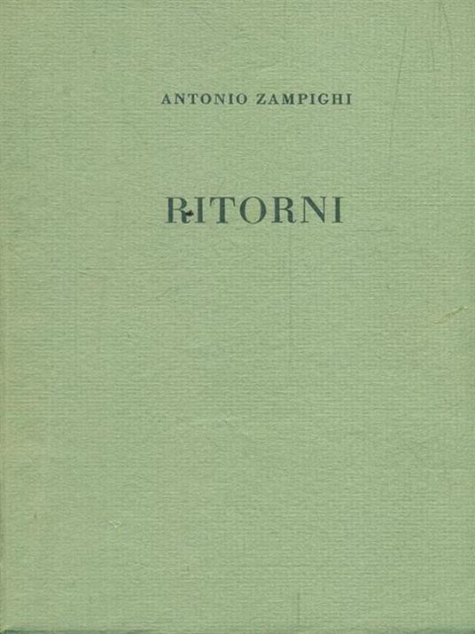Ritorni - Antonio Zampighi - copertina