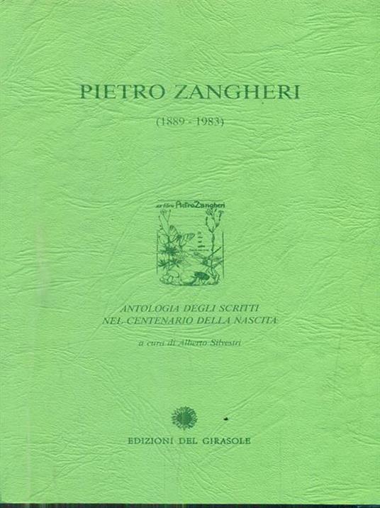 Pietro Zangheri 1889 - 1983 - Alberto Silvestri - 2