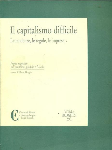 Il capitalismo difficile - Mario Deaglio - 3