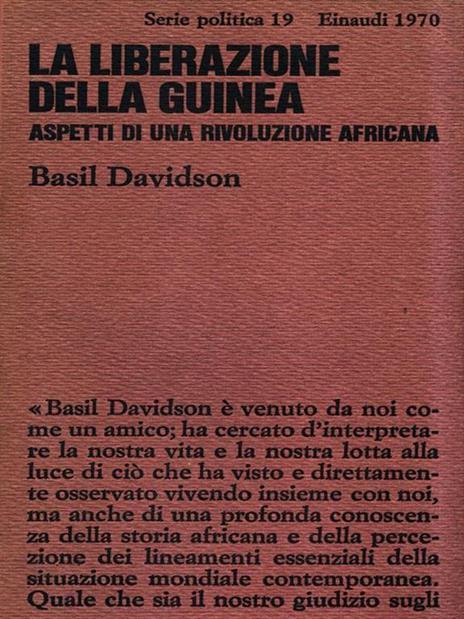 La liberazione della Guinea - Basil Davidson - copertina
