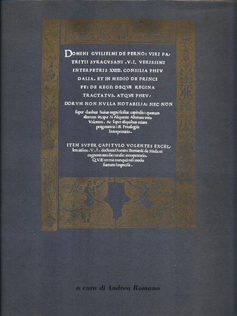 Guilelmus de Perno XXIIII consilia pheudalia - Andrea Romano - 3