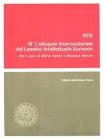 Ordo. III° Colloquio internazionale del lessico intellettuale europeo