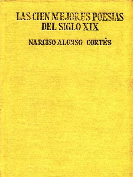 Las cien mejores poesias del siglo XIX - copertina