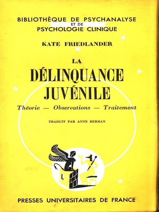 La délinquance juvénile - Kate Friedlander - copertina