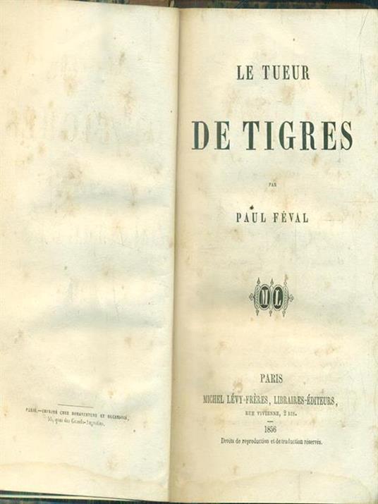 Le tueur de tigres - Paul Féval - 4