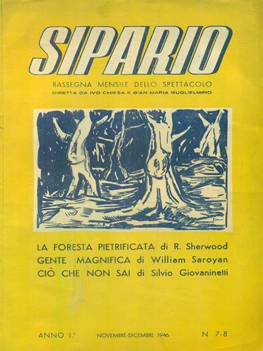 Sipario. Anno I. Novembre-dicembre 1946. N. 7-8 - 3