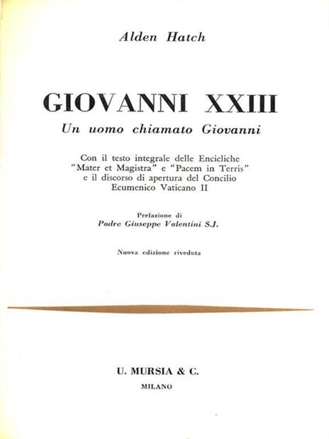 Giovanni XXIII - Alden Hatch - 3