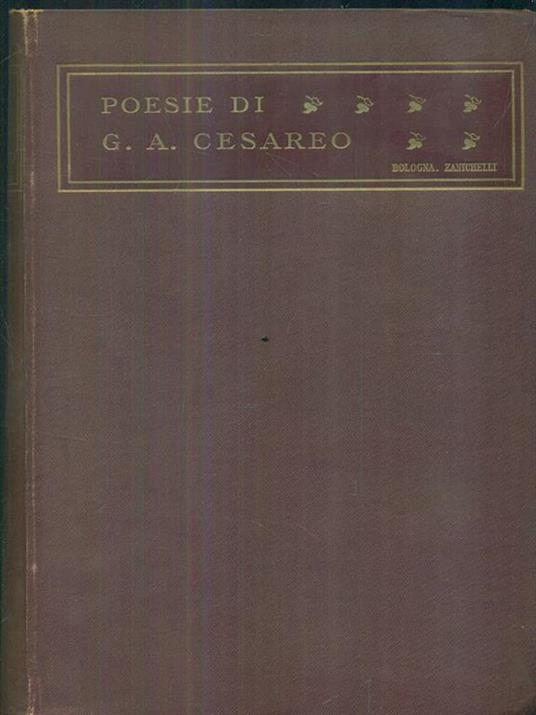 Poesie - G. A. Cesareo - copertina