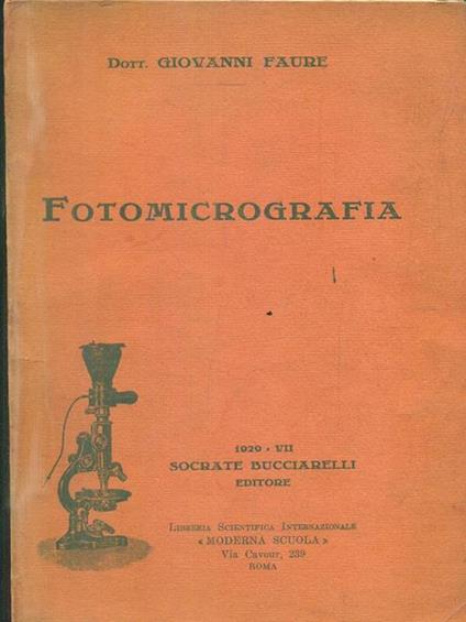 Fotomicrografia - Giovanni Faure - copertina