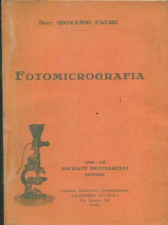 Fotomicrografia - Giovanni Faure - copertina