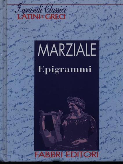 Epigrammi - M. Valerio Marziale - copertina