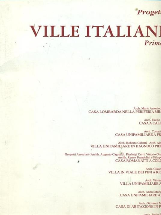 Progetti per Ville Italiane 2 Prima parte - 3