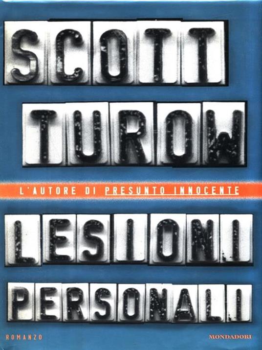 Lesioni personali - Scott Turow - copertina