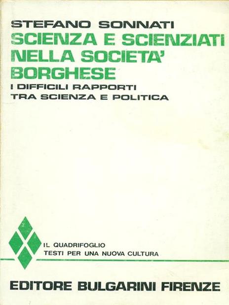 Scienza e scienziati nella società borghese - copertina