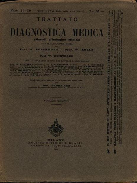 Trattato di diagnostica medica fasc. 29-30 - 4