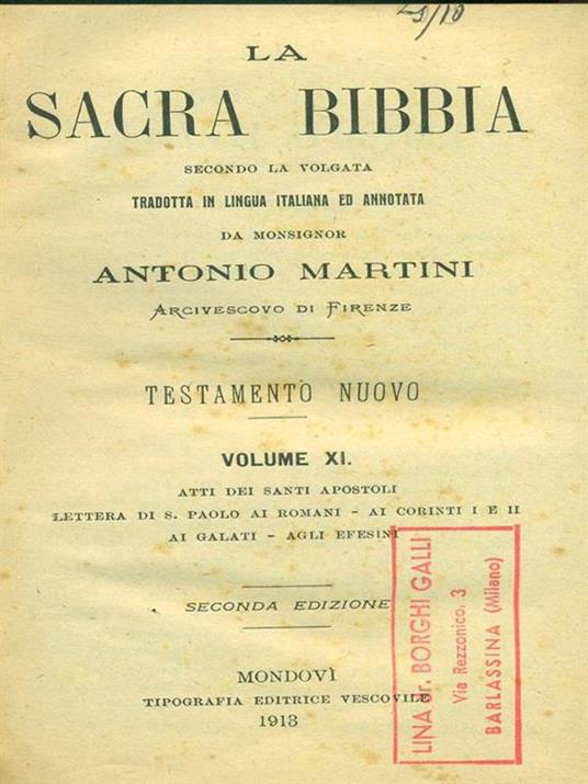 La  Sacra Bibbia. Volume XI - 4