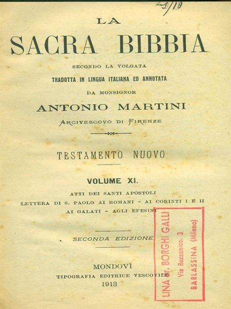 La  Sacra Bibbia. Volume XI - 2