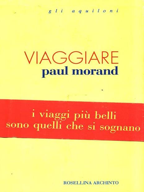 Viaggiare - Paul Morand - copertina