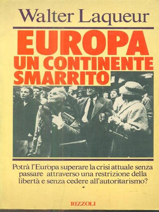 Europa. Un continente smarrito - Walter Laqueur - copertina