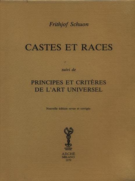 Castes et races. Principes et critères de l'art universel - Frithjof Schuon - 4