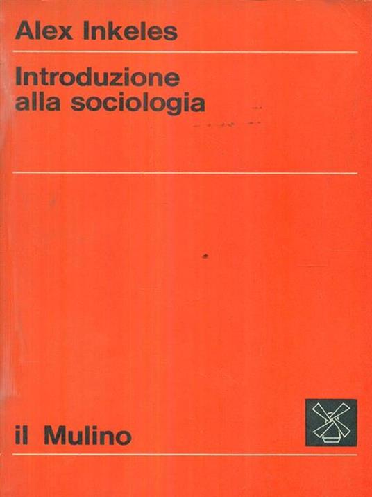 Introduzione alla sociologia - Alex Inkeles - copertina