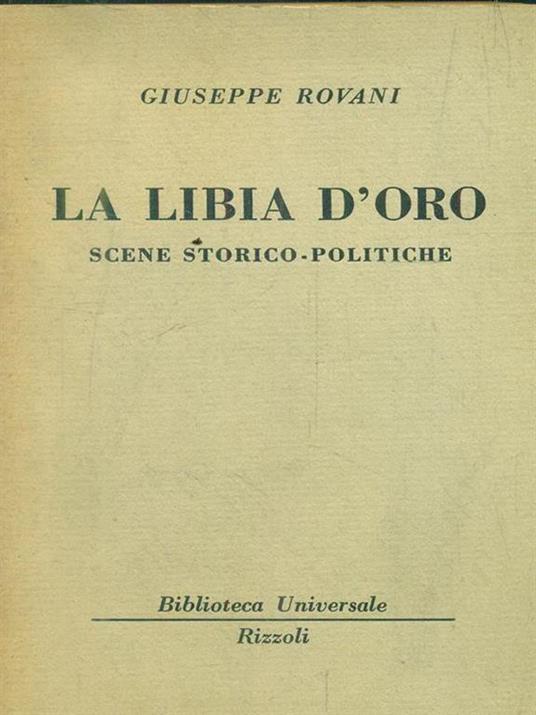 La libia d'oro - Giuseppe Rovani - copertina