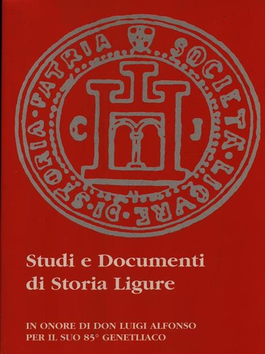 Studi e documenti di storia ligure - copertina