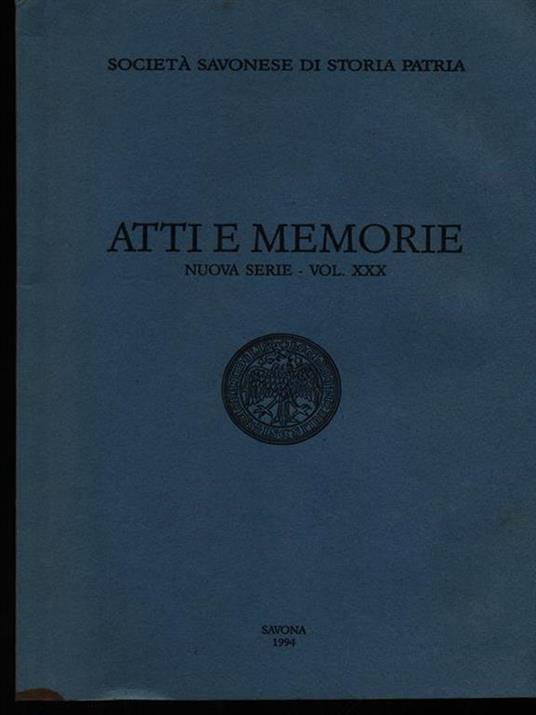 Atti e memorie XXX - 3