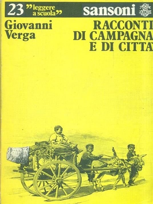 Racconti di campagna e di città - Giovanni Verga - copertina