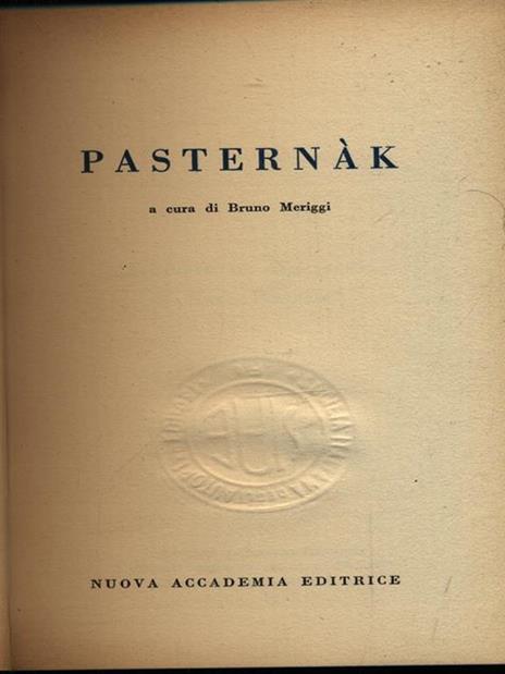 Pasternak - Bruno Meriggi - 2