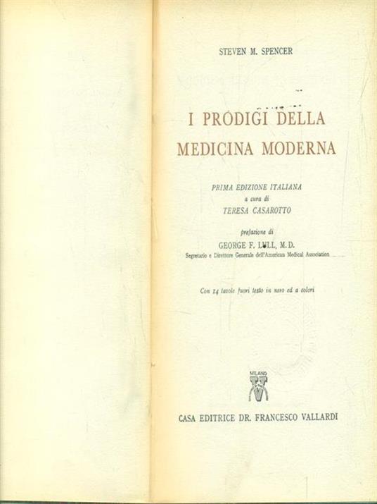 I prodigi della medicina moderna - Scott Spencer - copertina