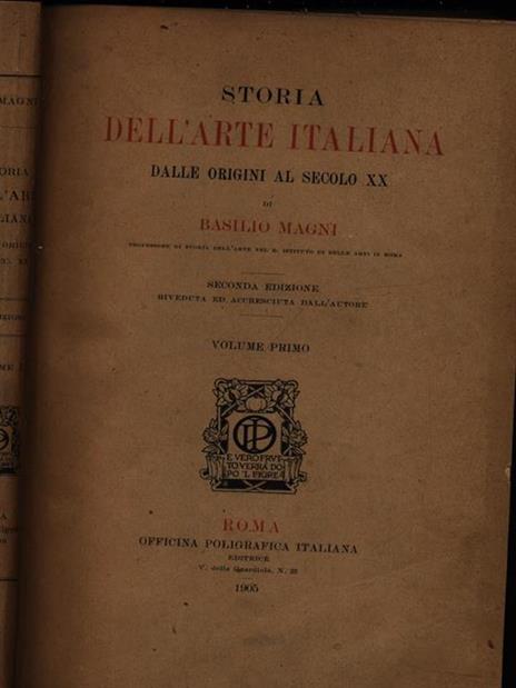 Storia dell'arte italiana vol. I - Basilio Magni - 3