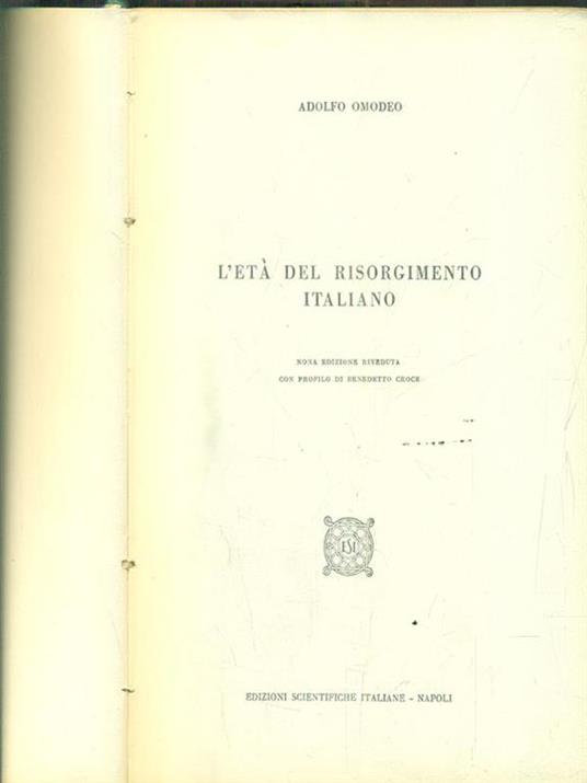 L' età del risorgimento italiano - Adolfo Omodeo - 2