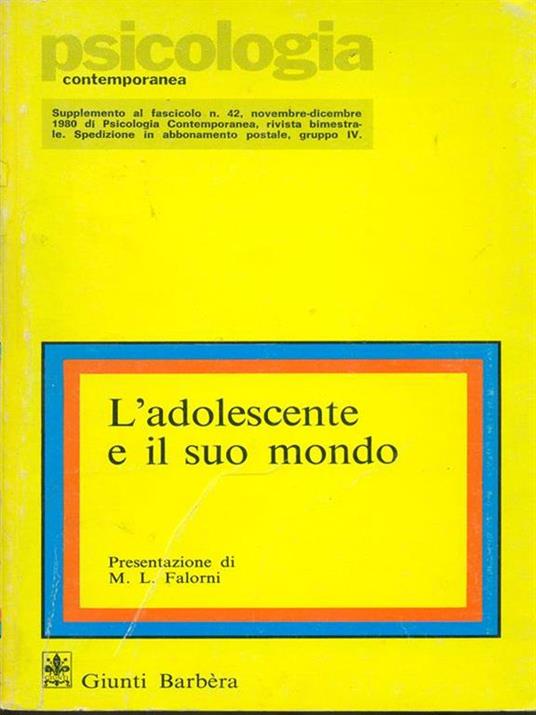 L' adolescente e il suo mondo - Irene M. Josselyn - copertina