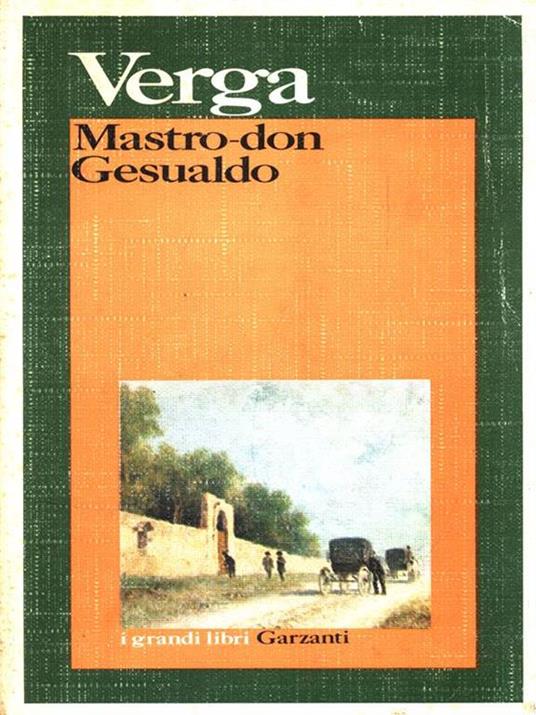 Mastro-Don Gesualdo - Giovanni Verga - copertina