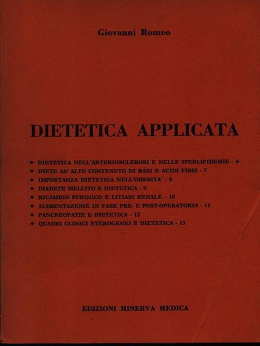 Dietetica applicata vol. 2 - Giovanni Romeo - copertina