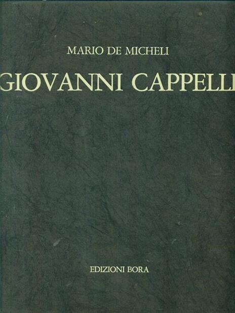 Giovanni Cappelli - Mario De Micheli - copertina